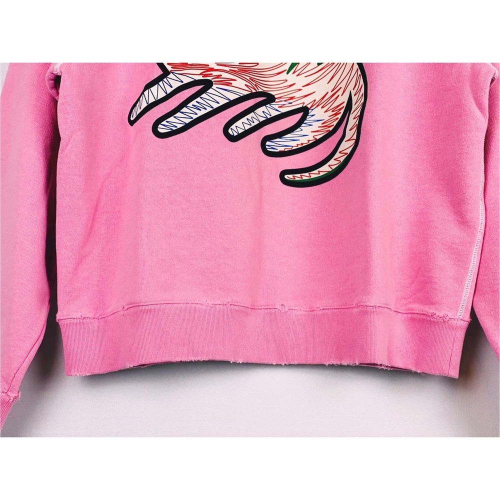 Gucci cat-print organic-cotton sweatshirt pink - Picture 9 of 15